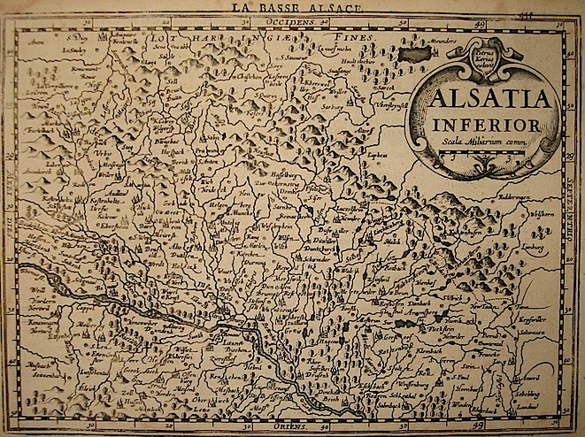 Mercator Gerard - Hondius Jodocus Alsatia inferior 1630 Amsterdam 